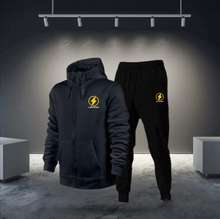 ترنج برق Lightning رجالي قطعتين - طقم ميلتون بسوستة شيك